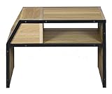 【サンニード】マルチサイドテーブル MST-6030 縦でも横でも使える 木製 収納 おしゃれ スチール 一人暮らし シンプル S3