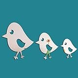 可愛いひよこ 動物 鳥 小鳥ミラー ウォール ステッカー 可愛な 可愛なクマ 壁飾り 部屋装飾 プレゼント かわいい ウォールステッカー ウォールペーパー おしゃれ 割れない鏡 [ミラー] ・安全 フ