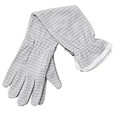 ガーデングローブ ロング ストライプ柄 グレー