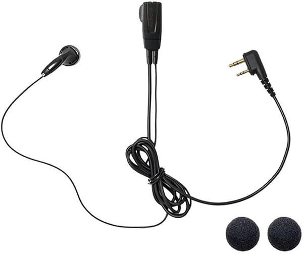 アイコム対応 インカム イヤホンマイク L型2ピン用 特定小電力 トランシーバー用 DXタイプ IC-4120 IC-4120BT IC-4110 IC-4110D IC-4188D IC-4100 IC-4100D 用 用 HM-177L 互換品 FIELD GEAR EV2L - 1
