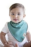 Poncho Baby Reversible Bandana Bib, Emerald/Navy Blue by Poncho Baby