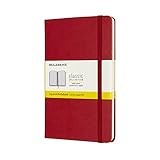 モレスキン ノート クラシック ノートブック ハードカバー 方眼 ミディアムサイズ スカーレットレッド QP051F2