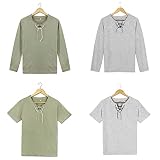 進撃の巨人 エレン・イェーガー コスプレ衣装 インナーシャツ tシャツ Vネック 柔らかい 半袖 長袖 コスプレ衣装 Attack on Titan ッズ 男女兼用 誕生日 プレゼント イベント 衣装 (グレーの半袖,3XL)