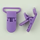 10ライラック – パープル( g99 ) Kam 1 "のプラスチックおしゃぶりクリップ/サスペンダークリップグリップハンドル歯のおしゃぶり/ Paci /おしゃぶり/ダミー/よだれかけ/おもちゃホ