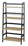 インテリアシェルフ ベルーモ 幅60 4段 [幅60 奥行34 高さ129cm] ISB6012-4おしゃれ 木製棚 ウッドラック ウッドシェルフ 木製ラック ディスプレイラック オープンラック