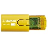 USB 3.1 Gen1 64GB 超高速データ転送 RI-HD18U3064YE 出し入れ簡単 片手でワンプッシュ ペンタイプ イエロー USBメモリー インデックスシール付 RiDATA (64, GB)