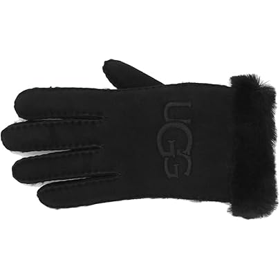 Amazon | uggアグロゴタグレディーススエード手袋グローブ ブラック 本