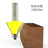 ルーター ビット 斜角面 30度 1/2軸 （ 刃径 38mm ） Microtungsten carbide 【dm09419】