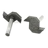 木工1/4" ×5/16" T型スロットアンダーカットルータービットカッター2個