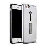 iPhone 6/6s Ring Holder Case,AICOO Premium Matte TPU+PC Shockproof Protect Cover with Metal Kickstan