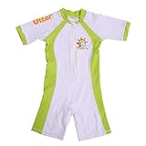 Utter Utter男の子女の子ベビーupf50 + UVトップス水着Sun Protection One Piece F カラー: ホワイト
