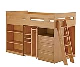 イトーキ 収納ベッド 3段チェスト キッズネスト ティーブラウン 【8個口】 MHT-BS-91