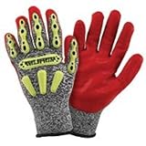 West Chester 713SNTPRG/M R2 FLX Protection Gloves, Medium, Red [並行輸入品]