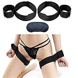 SMグッズ ベッド拘束具 SMグッズ ベッド拘束 SM拘束具 固定ベルト 束縛具 手枷 足枷 開脚 十字型枷 拘束器具 縛りプレイ 調教 調節可能 収納袋付き 携帯便利 SM初心者 男女兼用 プレゼント 人気