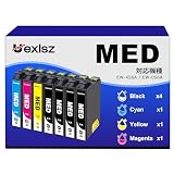 MED-4CL インク メダマヤキ エプソン対応 MED 4色セット+ ブラック3本 合計7本セット EW-056A EW-456A インク epson用 大容量 プリンター 456A 056A メダマヤキ 互換インクカートリッジ