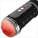 ダブルエンド電気的な性的拘禁oralsex Masturbation Cupリアルな口と膣の男性オナニーアダルトセックス玩具高品質
