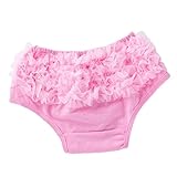 Baosity 赤ちゃん　ベビー 女の子　トレーニングパンツ　ショートパンツ　ショーツ　ブリーフ　フリル　レース 写真撮影　超かわいい 全３色　 - ピンク, Mは0-6ヶ月