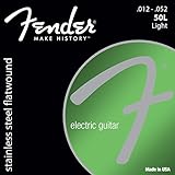 Fender フェンダー エレキギター弦 Stainless Flatwound ball end 12-52