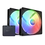 NZXT F140 RGB CORE TWIN PACK & RGB Lighting Controller [Black] PCケースファン RF-C14DF-B1 FN1925