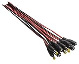 KAUMO DC電源コネクタ 外径5.5mm 内径2.1mm (プラグ/ジャック 5ペア10個) KM-DC300