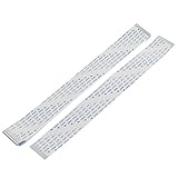 uxcell 柔軟フラットケーブル　データケーブル　ホワイト　Aタイプ　10個入 22ピン