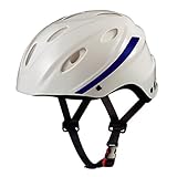 OGK KABUTO(オージーケーカブト) SG-9 通学用ヘルメット ホワイト ブルーテープ付き SG-9