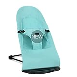 新生児 バウンサーバランス ベビーチェア 3点式シートベルト専用 乳幼児用 揺れ椅子 背もたれ チェア (青)