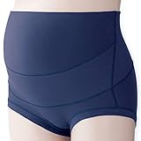 ウエストらくらくパンツ妊婦帯スタンダードタイプ　　パープルネイビー　サイズ:マタニティL