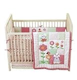 4-Piece Pink Crib Bedding Set by Avon Tiny Tilla