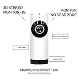 ワイヤレスIPカメラ ネットワークカメラ 720P HD高画質 130万画素・動体検知 監視カメラ 双方向音声通信 赤外線 暗視