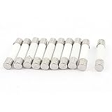DealMuxヒューズシリンダーキャップセラミック管ヒューズは、5×25mmの250V 1A 10 PCSリンク