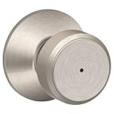 Schlage f40-bwe Boweryのf-seriesプライバシードアノブセット、サテンニッケル