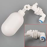 浄水器用　浮きボールバルブ  1/4"(外径6.5mm)ホース対応　　ボール直径4.5CM　ホワイト