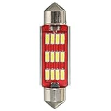 ホワイトフェストーンCanbusエラーフリー内部電球36 39 42mm 12SMD 4014 LED