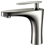 Imieeシングルハンドルシンクの蛇口、クロム グレー