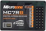 マイクロゾーン送信機 MC7RB受信機 2.4GHz S-FHSSシステム用 7CHおよびMバスMC7RBレシーバー RC飛行機ドローンヘリコプターボート