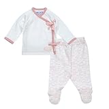 オーガニックコットン 上下セットアップ ピンク