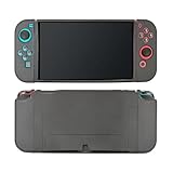 Ryo YXL Switch 有機EL 対応 保護 ケース Joy-Con カバー 分離式 3点セット スイッチ 有機ELモデル 専用 カバー 装着簡単 TPU ソフト 耐衝撃 switch有機EL スイッチ有機ELモデル 対応 ケース ブラック