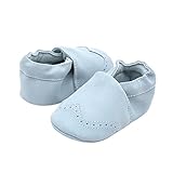 Domybest 春と秋の新しいマットレザーシューズ 0-1歳の柔らかい底の学校の靴 ウォームベビーシューズ