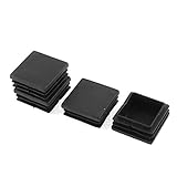 uxcell　チューブインサート　継ぐ脚プラグ　プラスチックキャップ 40x40mm 4個