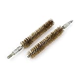 uxcell 真鍮ワイヤーチューブブラシ　チューブスイープ　メタル　真鍮　シルバートーン　真鍮のトーン　20mmの直径　2枚入り