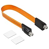 life_mart 隙間ケーブル フラットケーブル アンテナケーブル 約30cm F型端子 地デジ対応
