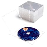 Tapetinel 5mm超薄型 CDケース 20枚セット PP素材 透明 耐衝撃 スリムタイプ CD/DVD収納ケース 省スペース