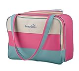 Happylifehere レディース マザーズバッグ キャンバス 2way 大容量 トート ショルダー バッグ おしゃれ ベビーカー掛け 多機能 軽量 オムツ替えシート バラ