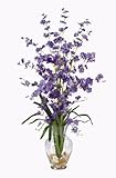 Nearly Natural 1073-PP Dancing Lady Liquid Illusion Silk Flower Arrangement, Purple by Nearly Natura