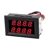 DC0-100V 5A赤赤LEDデュアルデジタルパネル電圧計電流計メータ新