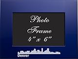 Colorado, Colorado-4x6 Brushed Metal Picture Frame-Blue by LXG, Inc.