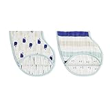 (エイデンアンドアネイ) aden+anais バープクロス よだれかけ 2way スタイ 肩かけ 14.high-seas【7043】【2枚セット】