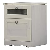 SatoSangyo コスメボックス コスメワゴン ドレッサー ホワイト 幅40cm 奥行40cm 高さ55cm Bistro(ビストロ) BT50-40D WH