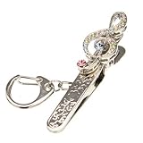 ト音記号デザインバッグキークリップマルチカラー ゴールド